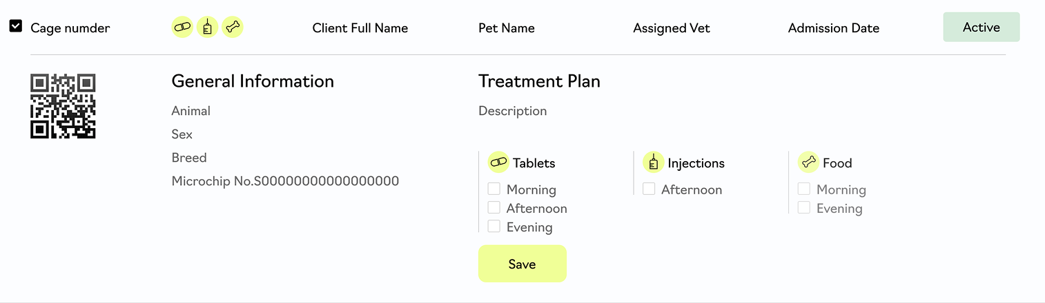 Procedure checklist detail
